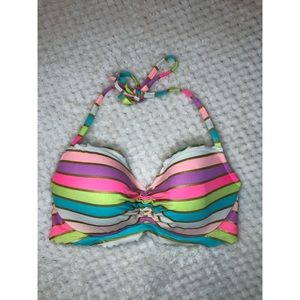 VICTORIA’S SECRET stripped bikini top (34DD)